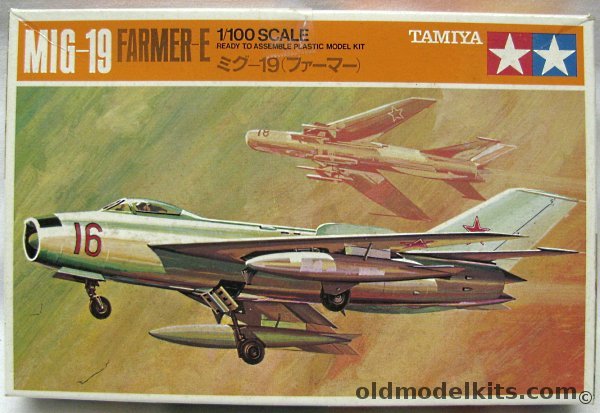 Tamiya 1/100 Mig-19 Farmer E - Soviet Air Force / DDR / Cuba, PA1001-100 plastic model kit